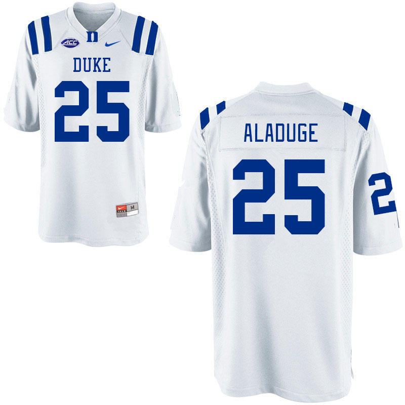 Duke Blue Devils #25 Desmond Aladuge College Football Jerseys Stitched-White